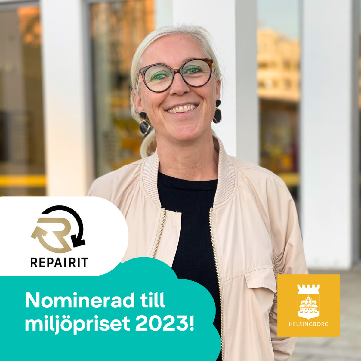 Helena Björkqvist, nominerad till Helsingborg stads miljöpris.